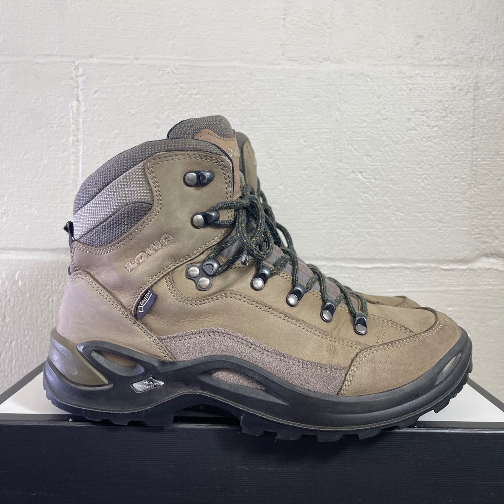Lowa Renegade GTX Gore-Tex Mid Hiking Boots Brown Nubuck Lace up Women's 10.5